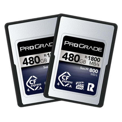 ProGrade Digital 480GB CFexpress 4.0 VPG 200 Type A Memory Card (2-Pack)