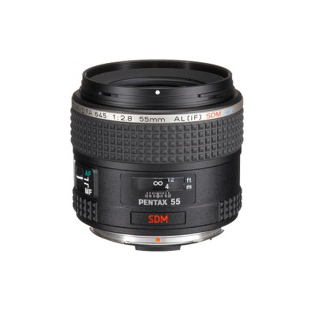 Pentax smc Pentax D FA 645 55mm f/2.8 AL (IF) SDM AW Standard Lens - Black