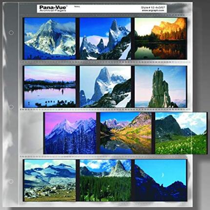 Pana-Vue 120 Archival Negative Page (4 Strip, 3 Frames, 100 Pages)