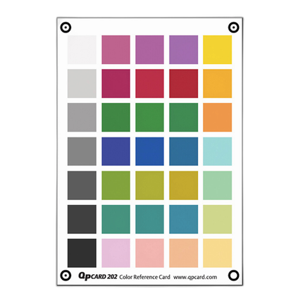 Qp Card 202 Color Reference Card for Basic and Advanced Raw Profiling