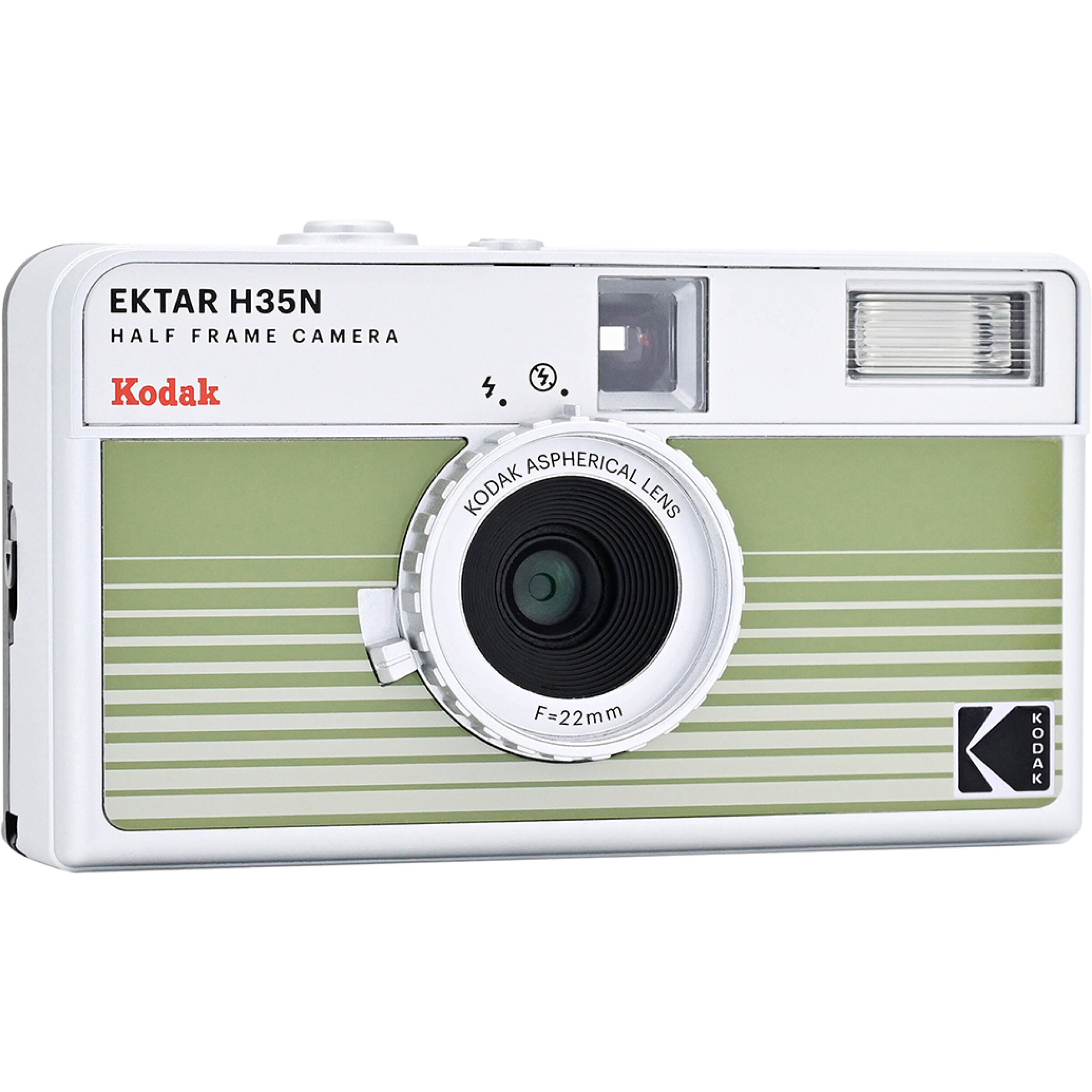 Kodak Ektar H35N Half Frame Film Camera (Striped Green)