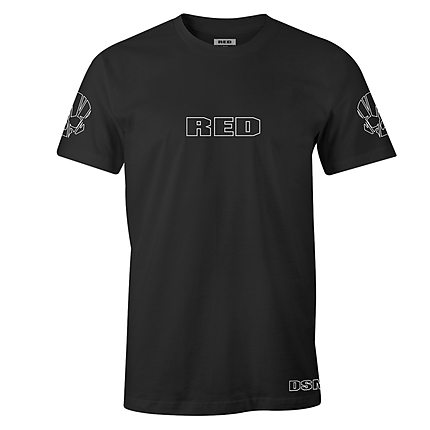 Red Digital Cinema Mens T-Shirt with DSMC2 Logo (Black, Large)