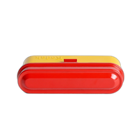Kodak steel 135 film case w/ red lid and yellow body 2