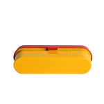 Kodak steel 135 film case w/ red lid and yellow body 3
