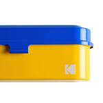 Kodak steel 135 film case w/ blue lid and yellow body 6