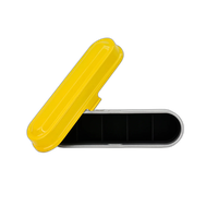 Kodak steel 135 film case w/ yellow lid and silver body 3