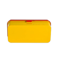 Kodak steel 120/135 film case w/ red lid and yellow body 2