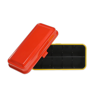 Kodak steel 120/135 film case w/ red lid and yellow body 3