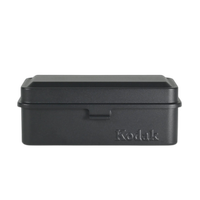Kodak steel 120/135 film case w/ black lid and black body 0