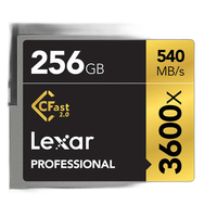 Lexar 256GB Professional 3600x CFast 2.0 Memory Card 0