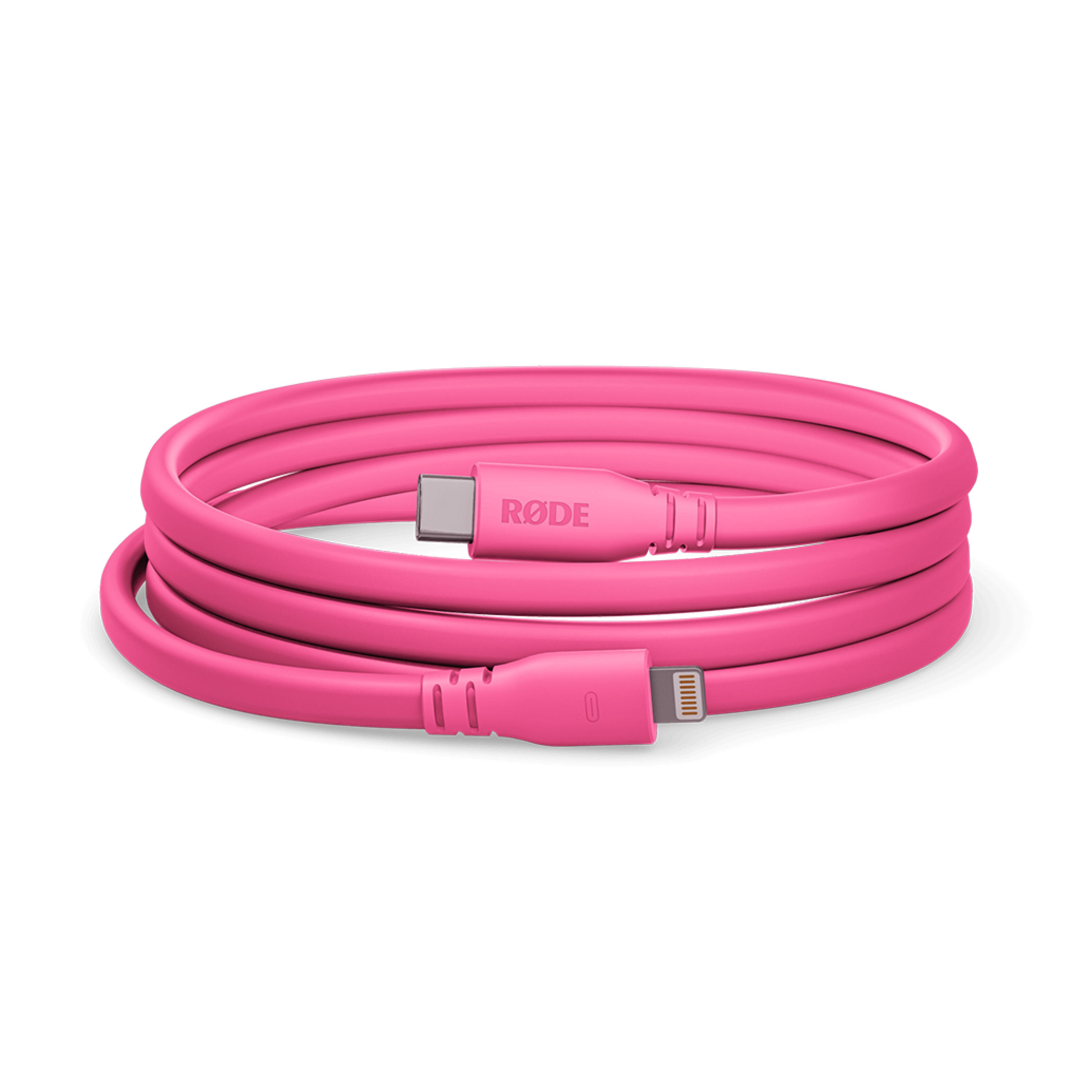 Rode SC19 USB-C to Lightning Cable - Pink - 4.9FT