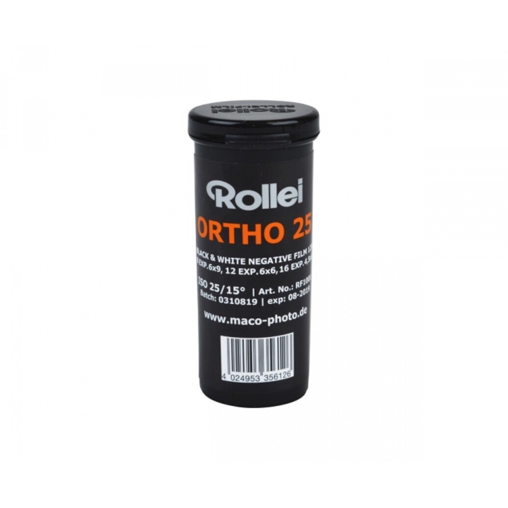 ROLLEI ORTHO 25 120 SIZE