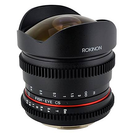 Rokinon 8mm T/3.8 Fisheye Cine Lens for Canon