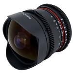 Rokinon 8mm T/3.8 Fisheye Cine Lens with Removable Hood for Canon EF 1