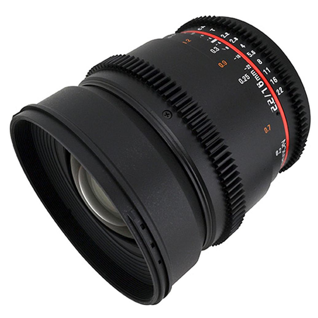 Rokinon 16mm T/2.2 Cine Wide Angle Lens for Micro Four Thirds - Black
