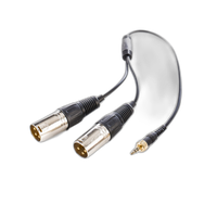 Saramonic SR-UM10-CC1 3.5mm TRS to Two XLR Male Output Y-Cable 0