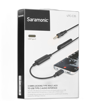 Saramonic Locking 3.5mm Male to USB-C Cable with A-to-D Converter Cable 1