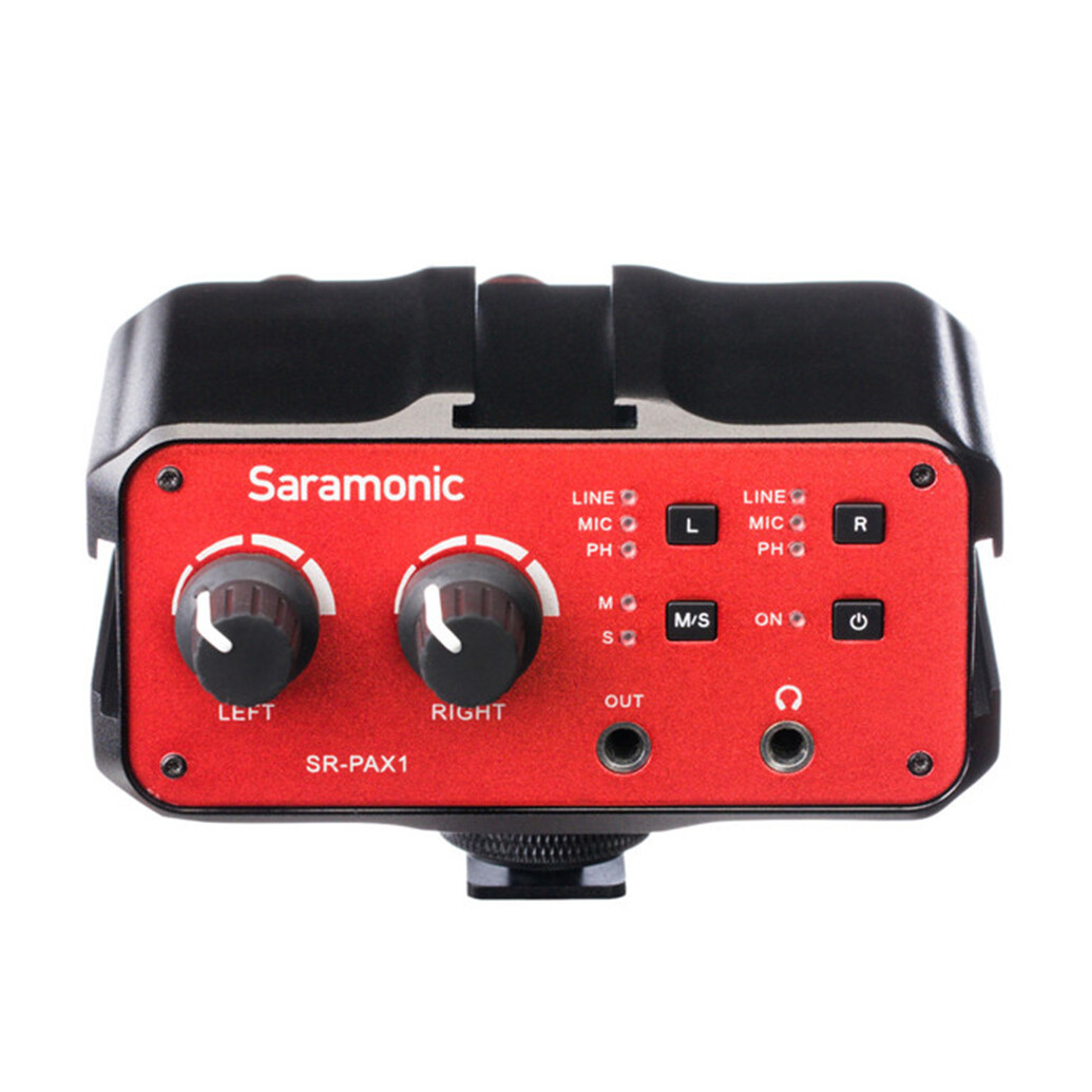 Saramonic SR-PAX1 Two-Channel Audio Mixer, Preamp, Microphone Adapter