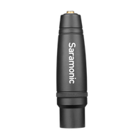Saramonic C-XLR+ 3.5mm TRS Female to XLR Male Adapter with Phantom Power Con 0