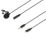 Saramonic LavMicro U1A Clip-On Lavalier Mic with Lightning Connector Cable 6 3