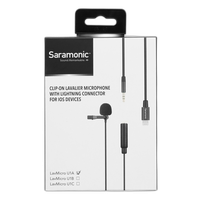 Saramonic LavMicro U1A Clip-On Lavalier Mic with Lightning Connector Cable 6 5