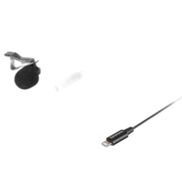 Saramonic LavMicro U1B Clip-On Lavalier Mic with Lightning Connector Cable 1 2