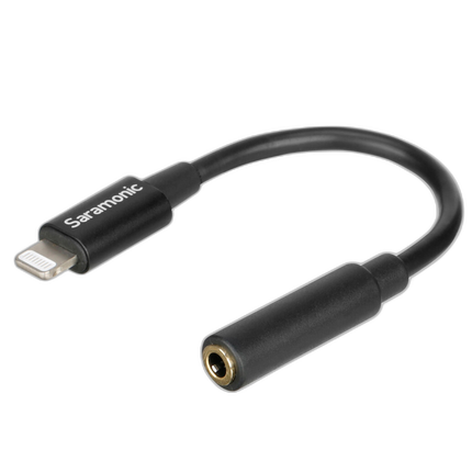 Saramonic SR-C2002 Apple Lightning Connector to Female 3.5mm TRRS Audio Jack