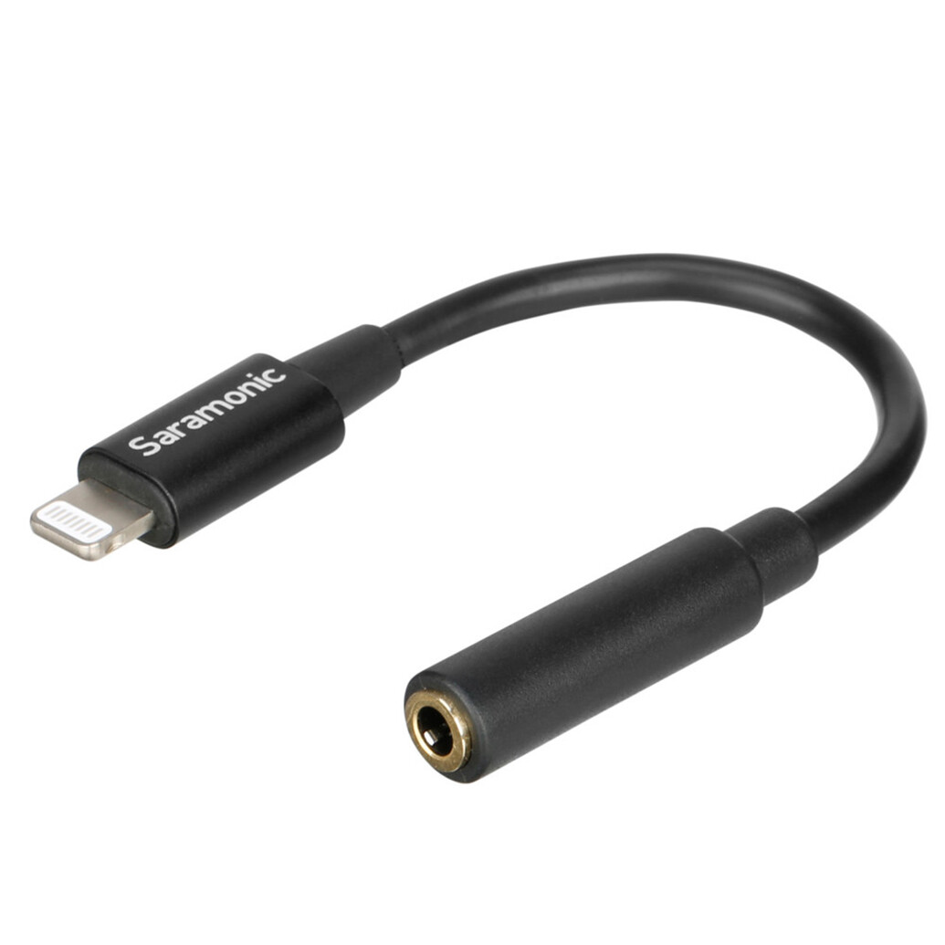 Saramonic SR-C2002 Apple Lightning Connector to Female 3.5mm TRRS Audio Jack