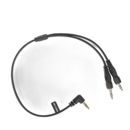 Saramonic SR-C2004 Dual Locking 3.5mm to Single Right-Angled 3.5mm Output Y