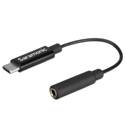 Saramonic SR-C2006 Gold-Plated 3.5mm Female Mic and Audio Adapter Cable for DJ