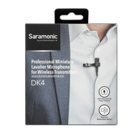 Saramonic DK4E Mini Pro Omni Lavalier Mic w/ TA4F Mini 4-Pin Locking Connect 5