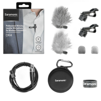Saramonic DK4F Mini Pro Omni Lavalier Mic w/ TA3F Mini XLR 3-Pin Locking Con 5