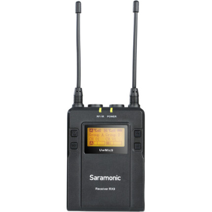 Saramonic UwMic9 RX9 Dual-Channel UHF Portable Camera-Mountable Wireless Rec