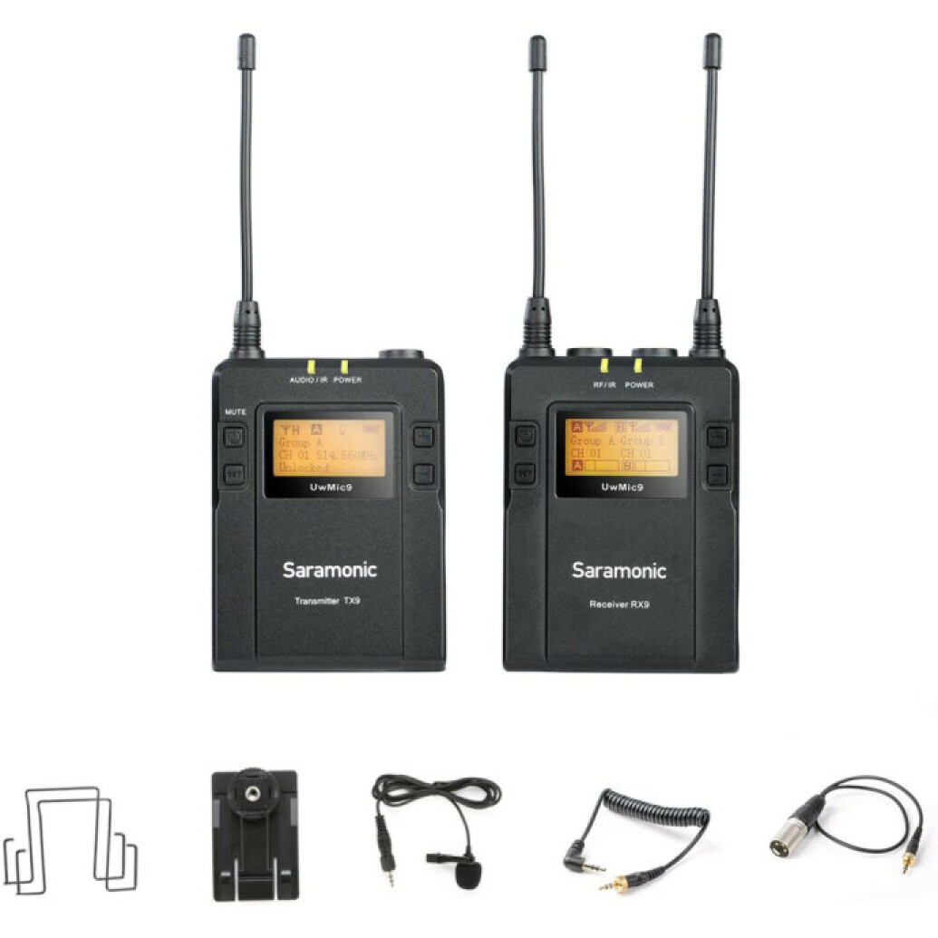 Saramonic UwMic9 Wireless Omni Lavalier Microphone System
