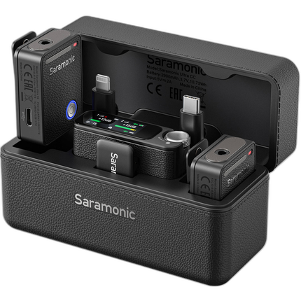 Saramonic Ultra 2-Person Universal Wireless Mic - Black Combo Mobile Devices