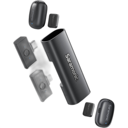 Saramonic Air-SE 2-Person Ultra-Mini Wireless Mic System w/ USB-C  and  Lightnin