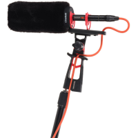 Saramonic Slide-On Furry Windshield for Mid-Sized Shotgun Mics - Black 0