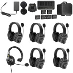 Saramonic WiTalk-WT6D 6-Person Full-Duplex Wireless Intercom Sy w/ 5x Dual-E 6