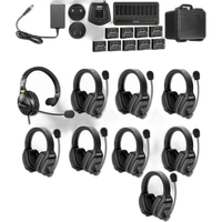 Saramonic WiTalk-WT9D 9-Person Full-Duplex Wireless Intercom Sy w/ 8x Dual-E 6