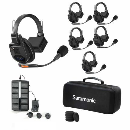 Saramonic WiTalk9-5S 5-Person 1.9GHz Full-Duplex Wireless Intercom System
