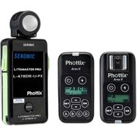 Sekonic L-478DR-U-PX Meter with Phottix ARES II Trigger and Receiver 0
