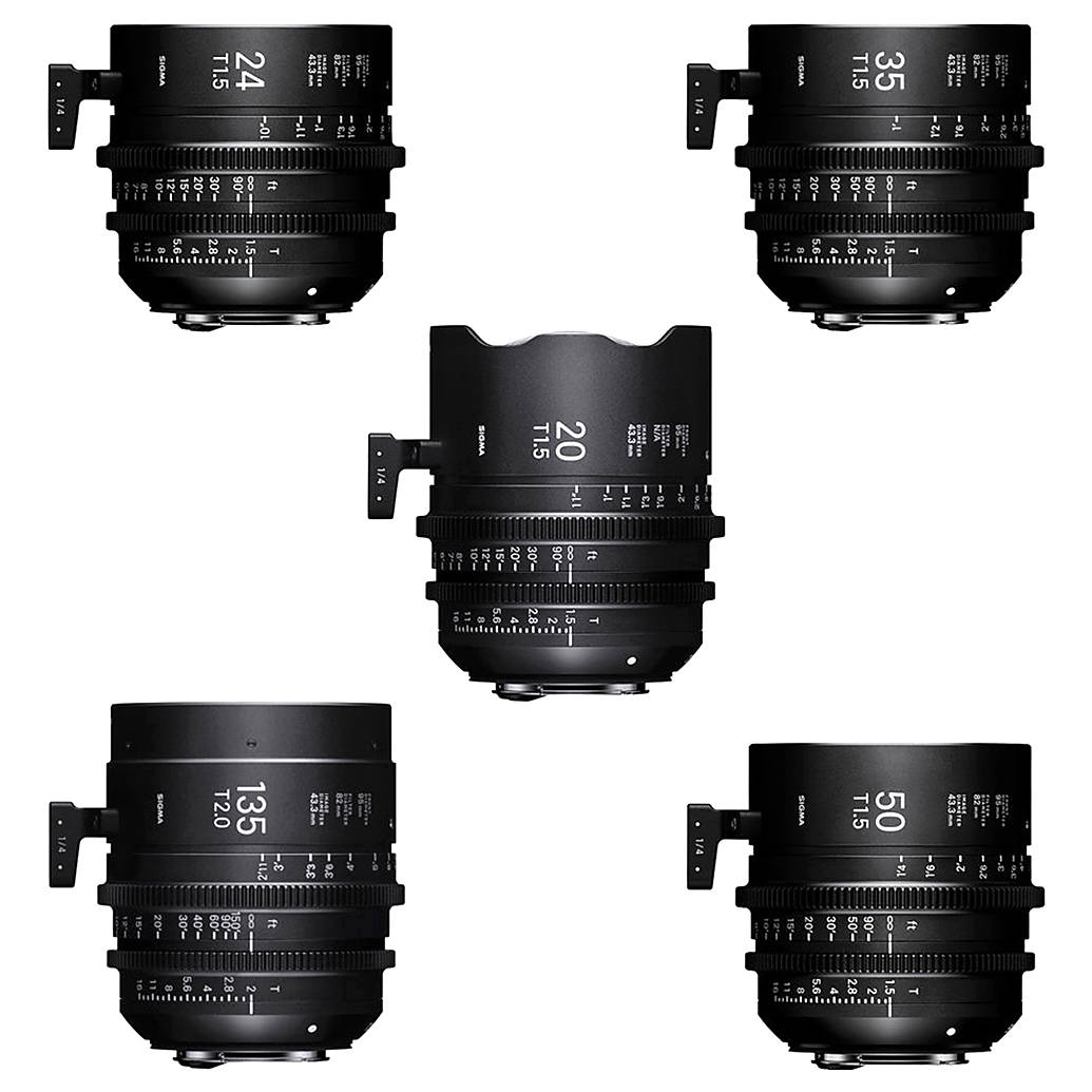 Sigma T1.5 FF High-Speed 5 Prime Lens Kit with Case (Canon EF)