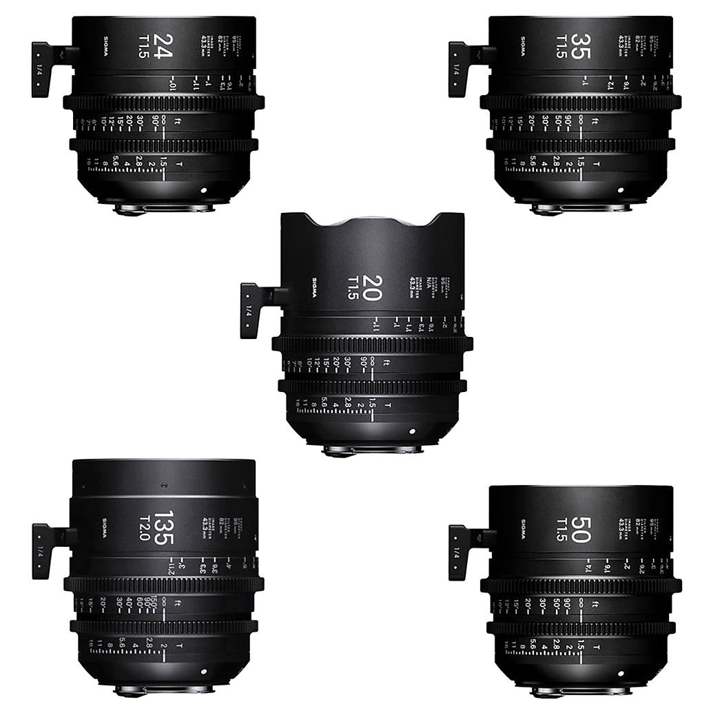 Sigma T1.5 FF High-Speed 5 Prime Lens Kit with Case (Sony E)