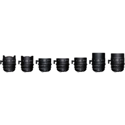 Sigma T2/T1.5 FF 7 Lens Kit with Case (PL)