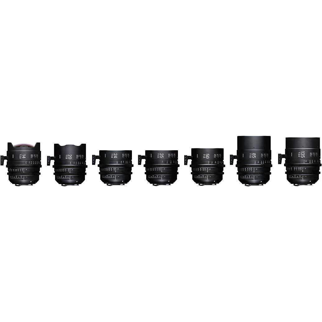 Sigma T2/T1.5 FF 7 Lens Kit with Case (Sony E, Metric)