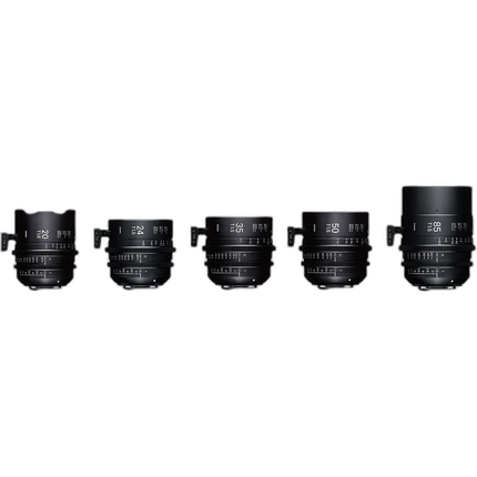 Sigma T1.5 FF High-Speed 5 Fully Luminous Prime Lens Kit w/ Case (Canon EF)