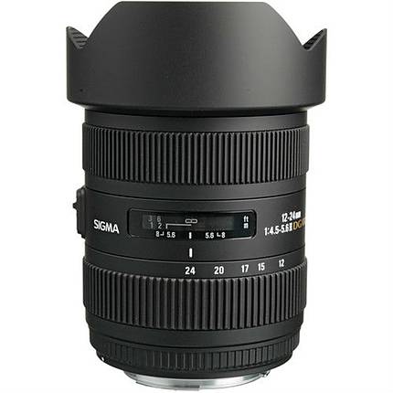 Sigma DG HSM II 12-24mm f/4.5-5.6 Wide Angle Zoom Lens for Canon - Black
