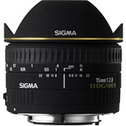 Sigma EX DG Diagonal 15mm f/2.8 Fisheye Lens - Black