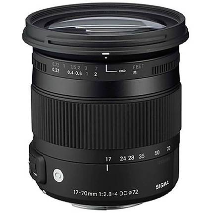 Sigma DC Macro (OS) HSM 17-70mm f/2.8-4 Standard Lens for Nikon - Black