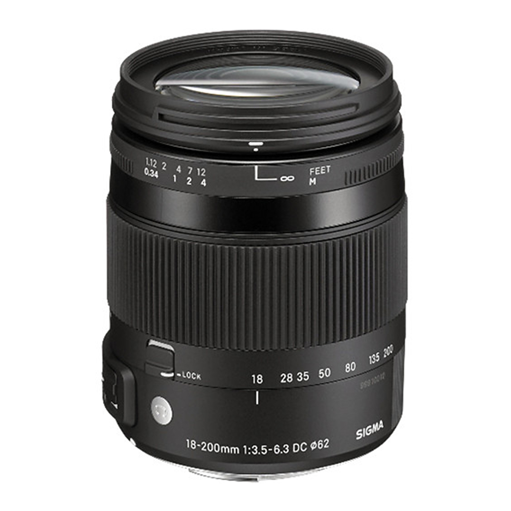 Sigma DC Macro OS HSM 18-200mm f/3.5-6.3 Telephoto Lens for Nikon - Black